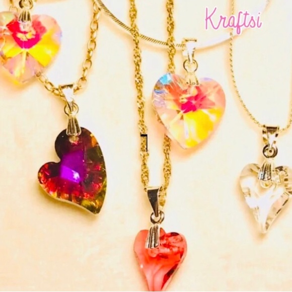 Bali style beaded Swarovski earrings - Picture 3 of 3